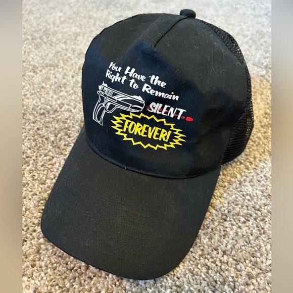 You have the right to remain silent forever pro guns hat - Picture 1 of 4